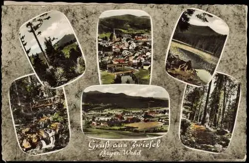 Warmensteinach Winkel ins Kropfbachtal Mehrbild Colorfotokarte 1963