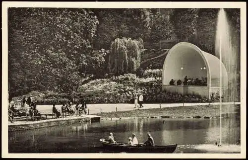 Ansichtskarte Schwalbach am Taunus Am Weiher - Musikmuschel 1954