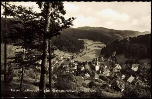 Ansichtskarte Todtmoos Blick auf die Stadt 1974