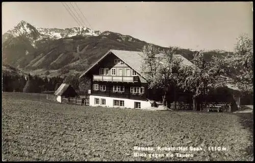 Ansichtskarte Kulm Ramsau Kobald Hof Blick gegen die Tauern 1963