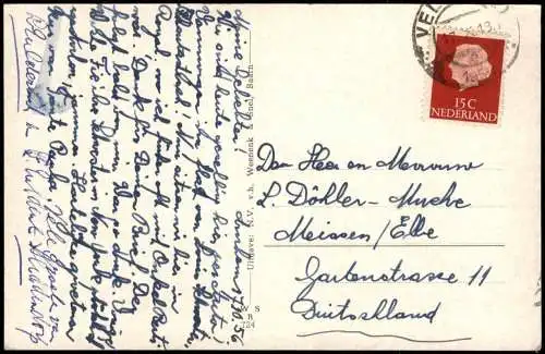 Postkaart Arnheim Arnhem Willemsplein met Roval 1956