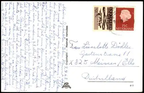 Postkaart Hengelo Koningin Juliana Ziekenhuis 1968