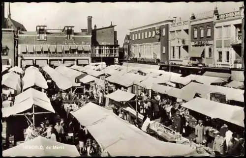 Postkaart Hengelo de Markt 1969