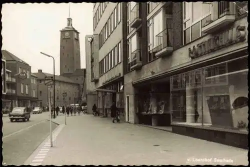 Postkaart Enschede Enschede (Eanske) Straßenpartie v. Loenshof 1964