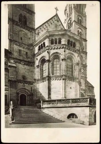 Ansichtskarte Bamberg Dom - Fotokarte 1955
