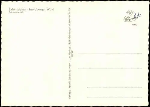 Holzhausen-Externsteine-Horn-Bad Meinberg Teutoburger Wald Sonnenwarte 1963