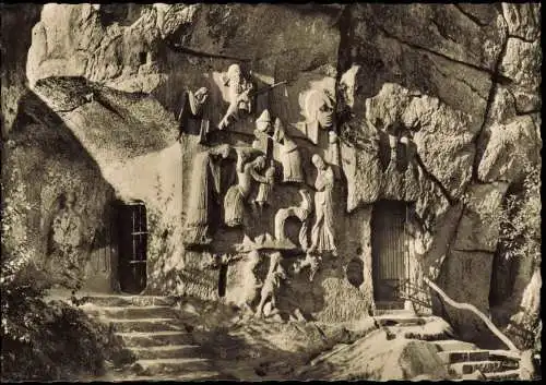 Holzhausen-Externsteine-Horn-Bad Meinberg  zur Felsgrotte Teutoburger Wald 1962