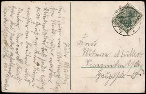 Ansichtskarte Düsseldorf Malkasten 1908