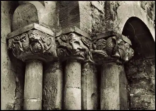 Ansichtskarte Bad Hersfeld Stiftsruine des Benedikterklosters Kapitelle 1962