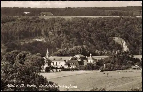 Ansichtskarte Herstelle-Beverungen Blick auf Abtei-Kirche 1963