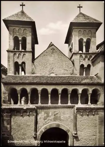 Ansichtskarte Schwäbisch Hall Michealiskirche 1963