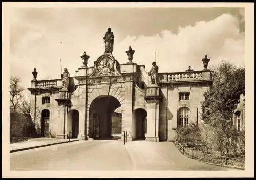 Ansichtskarte Fulda Partie am PAULSTOR 1950