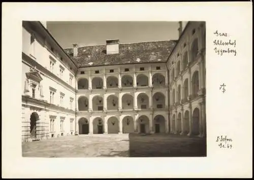 Ansichtskarte Graz Schlosshof Eggenberg 1960