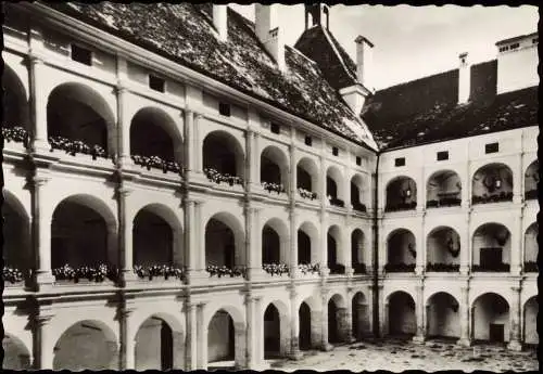 Ansichtskarte Graz Schloss Eggenberg Hof-Ansicht 1960