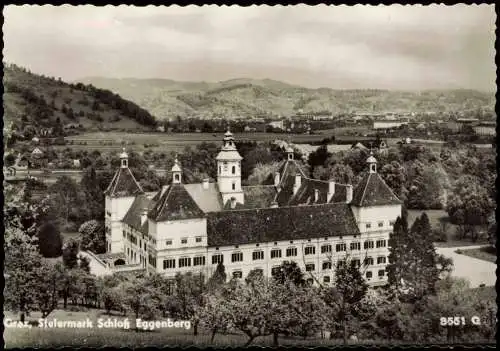 Ansichtskarte Graz Schloss Eggenberg Panorama-Ansicht 1960