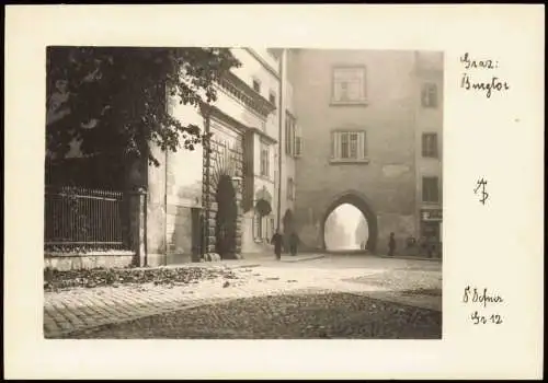 Ansichtskarte Graz Partie am Burgtor 1955