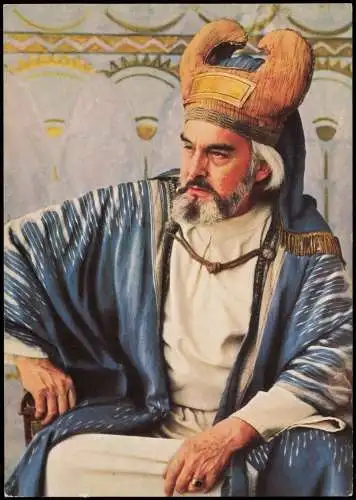 Ansichtskarte Oberammergau Passionsspiele Annas Darsteller Klucker Jakob 1960