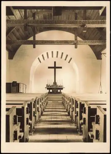 Ansichtskarte Mittenwald Evangelische Dreifaltigkeitskirche 1950