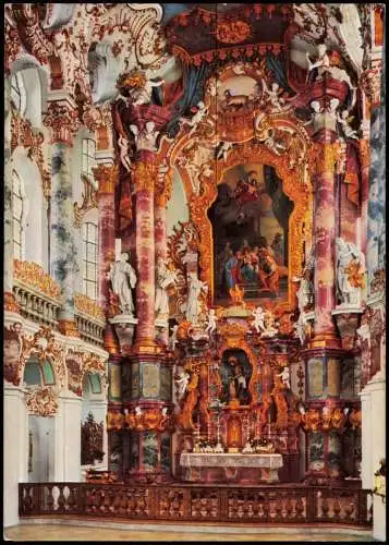 Steingaden DIE WIES Wallfahrtskirche des Prämonstratenserklosters 1960
