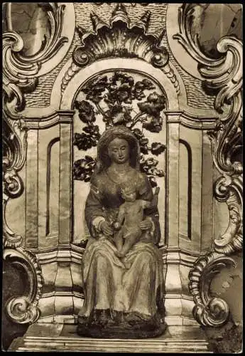 Ansichtskarte Ottobeuren Gnadenbild am Eldernaltar Basilika Klosterkirche 1963