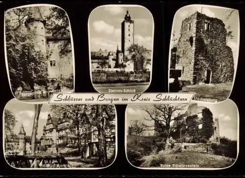 Schlüchtern (Bergwinkelstadt) Burgen im Kreis Schlüchtern Steckelsburg  1960