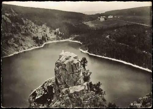 CPA .Frankreich LAC BLANC (Alt. 1054 m.) Le Rocher Hans 1960