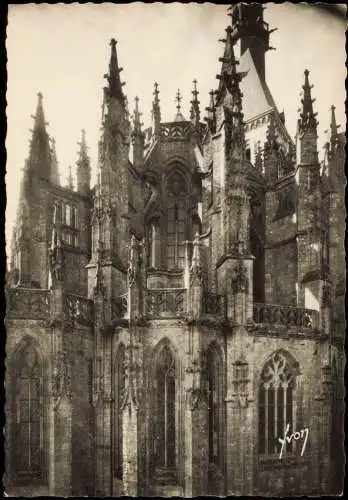 Le Mont-Saint-Michel L'Église abbatiale - Le chœur (XV s.) Fotokarte 1951