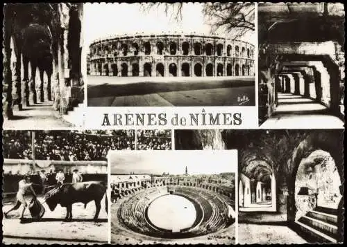 CPA Nîmes Les Arènes, intérieur Arenes MB 1962