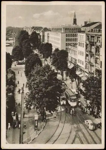 Ansichtskarte Düsseldorf Düsseldorf Königsallee - Zweibrücker Hof 1954