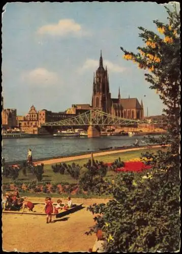 Ansichtskarte Köln Dom Spielplatz Sandkasten 1965