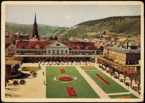 Ansichtskarte Bad Dürkheim Blick über die Stadt - Color AK 1956