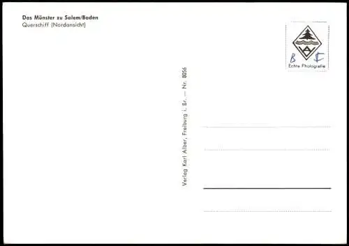 Ansichtskarte Salem Münster Querschiff (Nordansicht) 1960