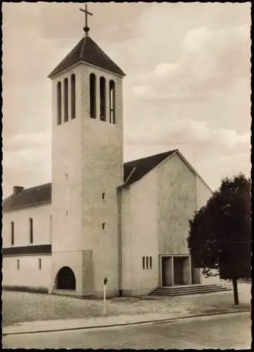 Ansichtskarte Heepen-Bielefeld Kath. St. Hedwigskirche 1963