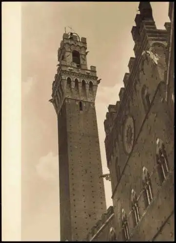 Cartoline Siena Der Turm des Mangia La Torre del Mangia 1962