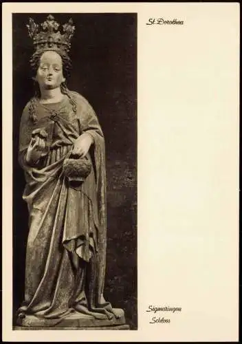 Ansichtskarte Sigmaringen St. Dorothea. Schwäbisch um 1460 Schloss 1958