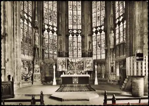 Ansichtskarte Soest Ev. Kirche St. Maria zur Wiese Chor u. Flügelaltar 1960