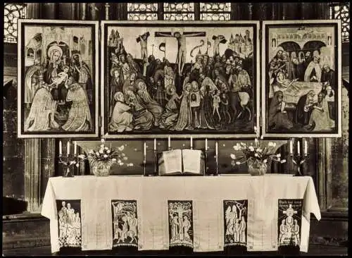 Ansichtskarte Soest EVANG. KIRCHE ST. MARIA ZUR WIESE Hauptaltar 1960