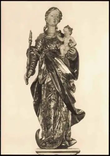 Betenbrunn Heiligenberg   Wallfahrtskirche Betenbrunn  Madonna v. 1657 1961