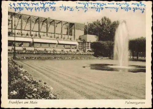 Ansichtskarte Frankfurt am Main Palmengarten 1957