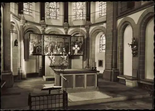 Ansichtskarte Sinzig am Rhein Hochaltar St.-Peter Pfarrkirche 1960