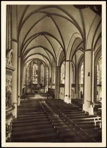 Ansichtskarte Lüneburg St. Johanniskirche Blick zum Hauptaltar 1960