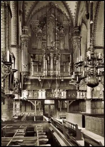 Ansichtskarte Lübeck Jacobi-Kirche Große Orgel 1960