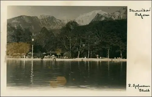 Ansichtskarte Schönau am Königssee Strandbad Schorn 1940  NS-Zeit