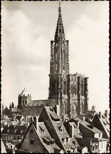 CPA Straßburg Strasbourg Kathedrale La Cathédrale 1962