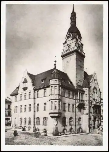 Postcard Mährisch Schönberg Šumperk Rathaus (Town Hall Building) 1960