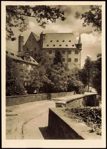 Marburg an der Lahn Marstall und Schloß von SW. (13.-15. Jh.) 1960