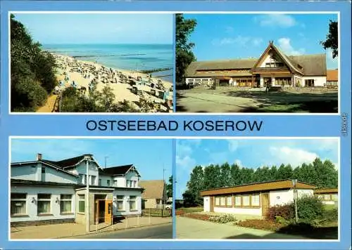 Koserow Usedom Strand, Forstferienobjekt Damerow, FDGB-Ferienheim Zentral 1983