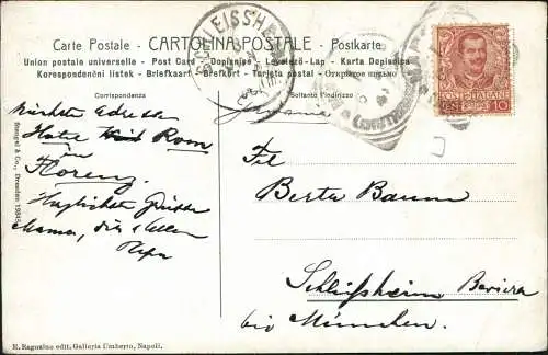 .Italien Italia Tapen Rachten Italia tanzende an Klippe Musikgruppe 1908