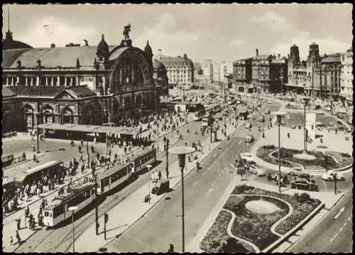 Ansichtskarte Frankfurt am Main Am Hauptbahnhof - Verkehr 1969