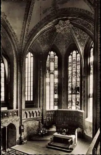Ansichtskarte Lüneburg St. Johanniskirche Kirche Altar Innenansicht 1958